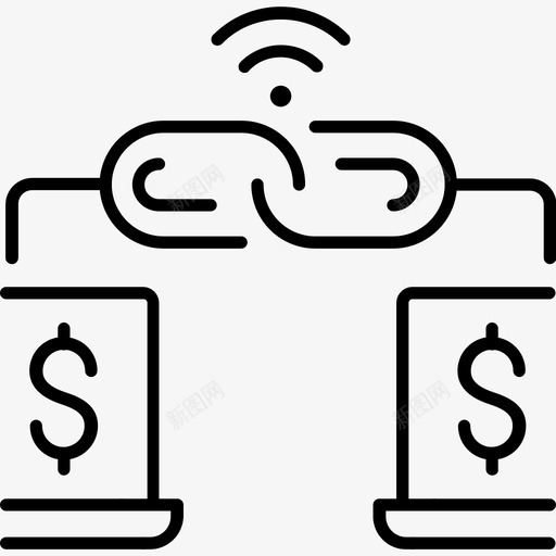 手机银行货币数字图标svg_新图网 https://ixintu.com 工业4 手机银行 数字 网站 货币 链接