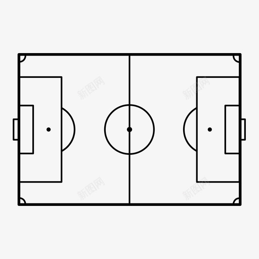 足球场球图表图标svg_新图网 https://ixintu.com 体育 图表 足球 足球场