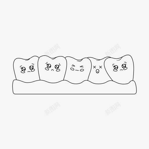 牙齿牙齿护理牙科图标svg_新图网 https://ixintu.com kawaii牙齿 医学 牙科 牙齿 牙齿护理