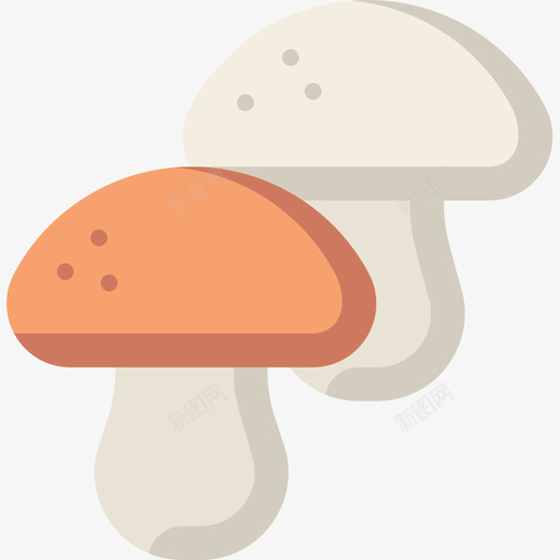蘑菇纯素食品5平的图标svg_新图网 https://ixintu.com 平的 纯素食品5 蘑菇