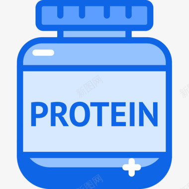 蛋白质健身71蓝色图标图标