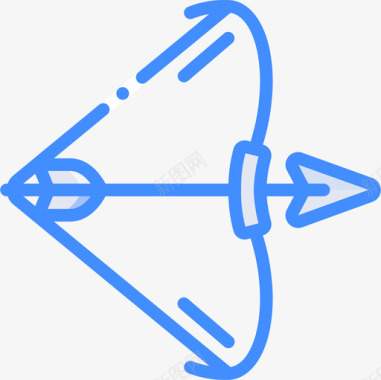 弓冒险运动17蓝色图标图标