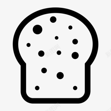 面包吃的三明治图标图标