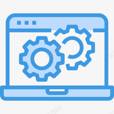 网页开发网页与优化3蓝色图标图标