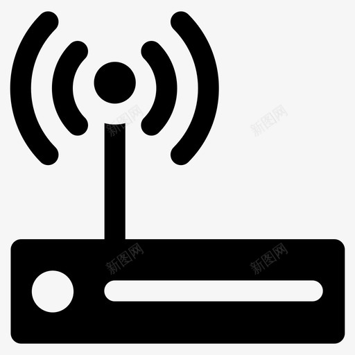 wifi路由器热点internet连接图标svg_新图网 https://ixintu.com internet wifi 图标 字形 数据分析 无线 热点 设备 路由器 连接