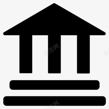 银行业务字形图标图标