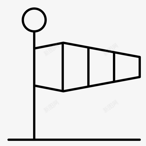 空气风旗子图标svg_新图网 https://ixintu.com 假期 旗子 空气 袜子 速度