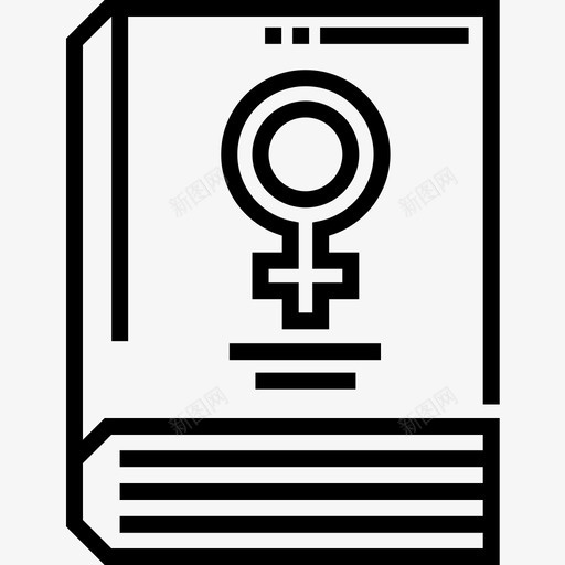 日记女权主义8直系图标svg_新图网 https://ixintu.com 女权主义 日记 直系