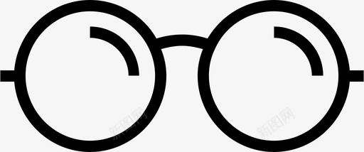 眼镜时装图标图标