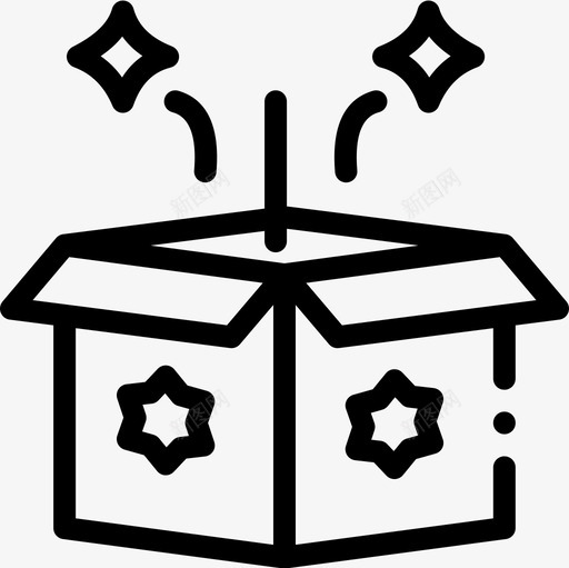 魔法盒魔法28线性图标svg_新图网 https://ixintu.com 线性 魔法