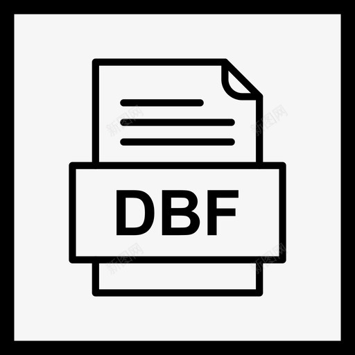 dbf文件文件图标文件类型格式svg_新图网 https://ixintu.com 41种文件格式 dbf文件文件图标 文件类型 格式