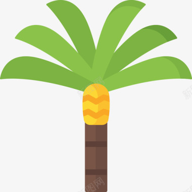 棕榈树埃及22平坦图标图标