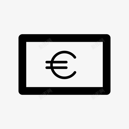 欧元货币欧元票据图标svg_新图网 https://ixintu.com 富人 支付 欧元 欧元货币 票据 网店