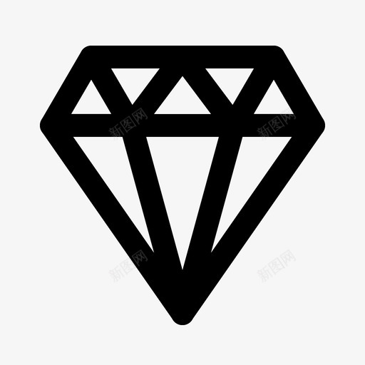 钻石宝石用户界面基本图标svg_新图网 https://ixintu.com 基本 宝石 用户界面 钻石