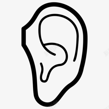 耳朵身体器官身体部位图标图标