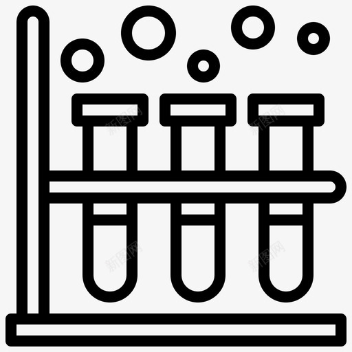 试管污染16线性图标svg_新图网 https://ixintu.com 污染 线性 试管