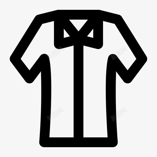 衬衫衣服服装图标svg_新图网 https://ixintu.com 夏威夷 夏季 时尚 服装 系列 衣服 衬衫