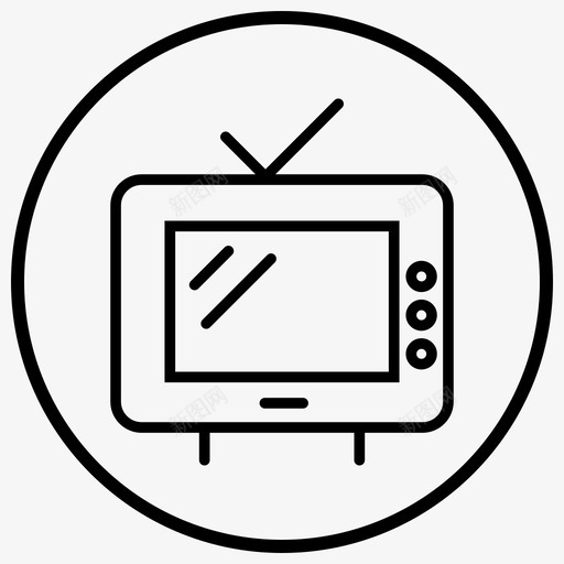 电视通信设备1概述图标svg_新图网 https://ixintu.com 概述 电视 通信设备