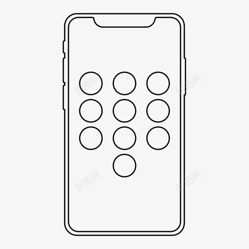 iphonex拨号盘拨号盘号码图标svg_新图网 https://ixintu.com iphonex拨号盘 号码 拨号盘