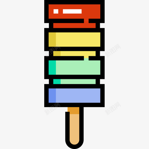 甜甜的冰淇淋图标svg_新图网 https://ixintu.com 冰淇淋 甜甜的