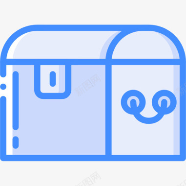 箱子容器4蓝色图标图标