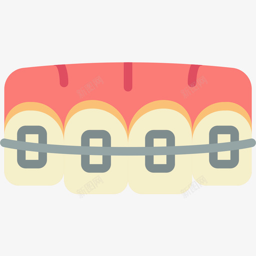 牙套牙科6扁平图标svg_新图网 https://ixintu.com 扁平 牙套 牙科6