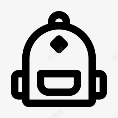 背包书包学校图标图标