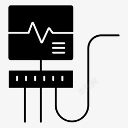 守护健康生命支持节拍图表图标高清图片