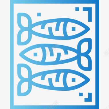 沙丁鱼海鲜4梯度图标图标