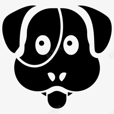 狗表情符号表情符号情感图标图标