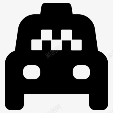 出租车汽车车费图标图标