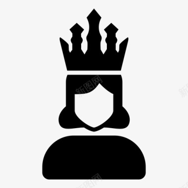 王位国王王国图标图标