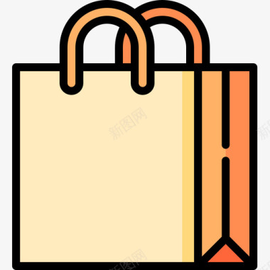 购物袋营销113线性颜色图标图标