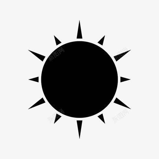 太阳能量光图标svg_新图网 https://ixintu.com 太阳 能量 野营 阳光