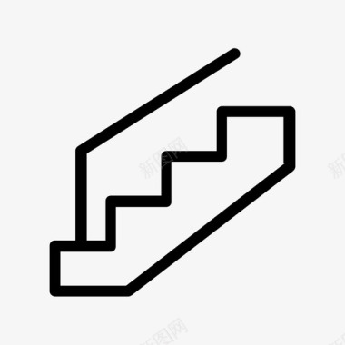 楼梯攀爬装饰图标图标
