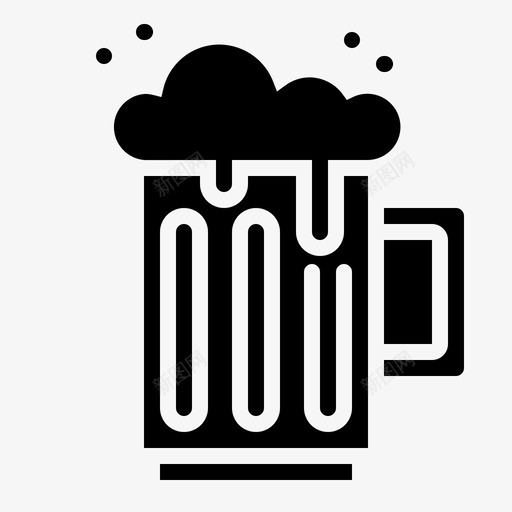 啤酒酒饮料图标svg_新图网 https://ixintu.com 啤酒 夏令 杯子 玻璃杯 饮料