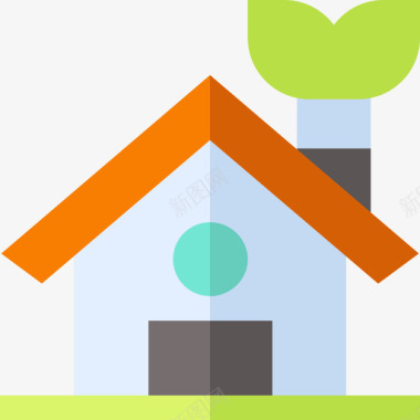 生态住宅可持续能源29公寓图标图标