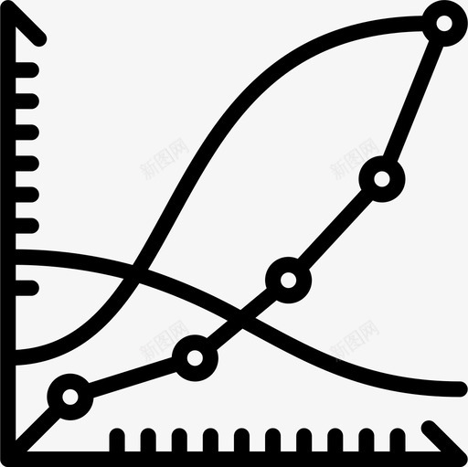 折线图分析33线性图标svg_新图网 https://ixintu.com 分析 折线 线图 线性