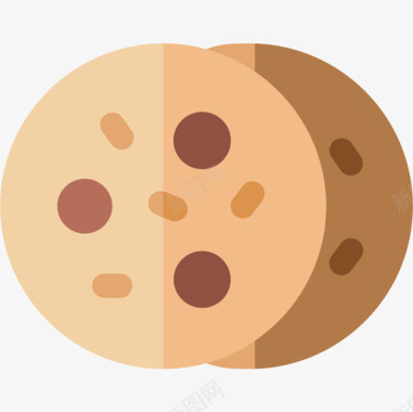 饼干28号咖啡厅平的图标图标