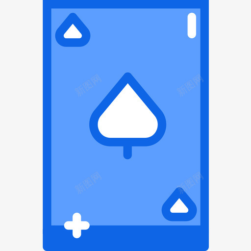 扑克游戏55蓝色图标svg_新图网 https://ixintu.com 扑克 游戏 蓝色