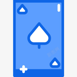 扑克游戏扑克游戏55蓝色图标高清图片