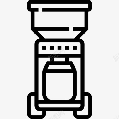 研磨机咖啡61线性图标图标