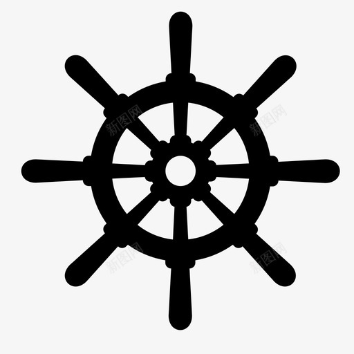 航海运输方向盘图标svg_新图网 https://ixintu.com 方向盘 航海 行驶方向盘 运输