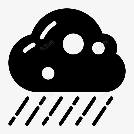 大雨图标下雨svg_新图网 https://ixintu.com 42图标设置天气 下雨 图标设计 大雨 天气