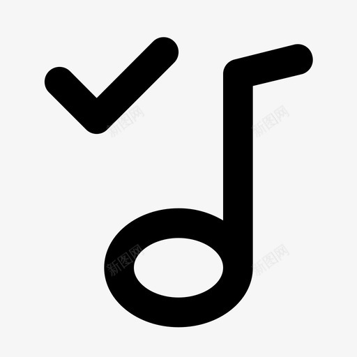 旋律媒体音乐图标svg_新图网 https://ixintu.com 媒体 旋律 音乐 音乐线图标 音符