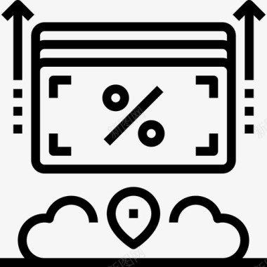 利润折扣4线性图标图标