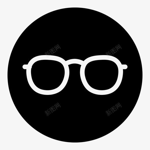 眼镜眼睛视力图标svg_新图网 https://ixintu.com 光学 眼睛 眼镜 视力 镜片