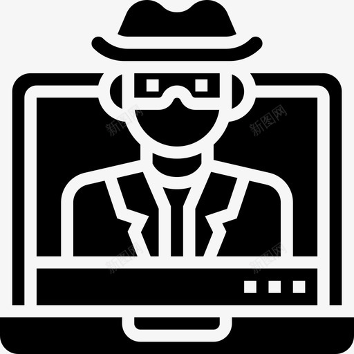 间谍软件网络抢劫6字形图标svg_新图网 https://ixintu.com 字形 抢劫 网络 间谍软件