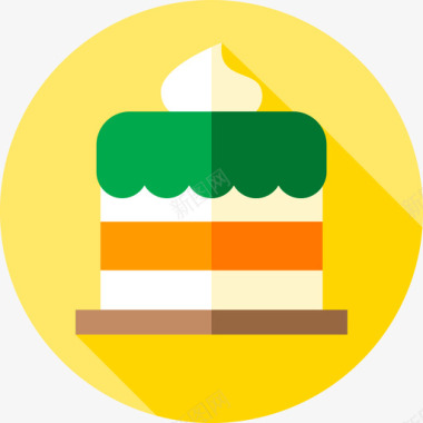 蛋糕爱尔兰5扁平图标图标