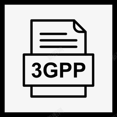 3gpp文件文档图标41种文件格式图标